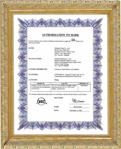INTERTEK Certification